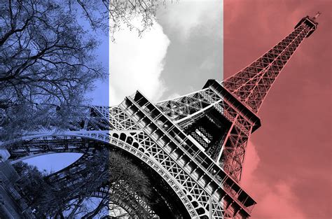 France Flag With Eiffel Tower Eiffel Tower And French Flag Free Image