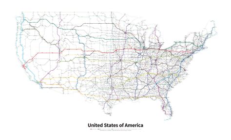 Highways Of The Usa Transit Maps Store