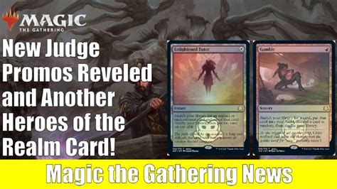 Mtg Judge Promos Revealed And Another Heroes Of The Realm Card Youtube