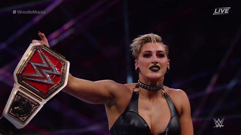Rhea Ripley Wins Raw Womens Championship At Wrestlemania 37