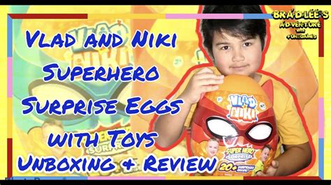 Unboxing Review Of The Vlad And Niki Superhero Surprise Egg With