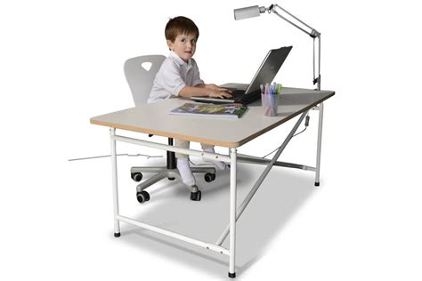 Schreibtische mit teilweise neigbarer arbeitsplatte. Kinder-Schreibtisch KINTO 90cm x 70cm höhenverstellbar - kinderzimmer-24.de