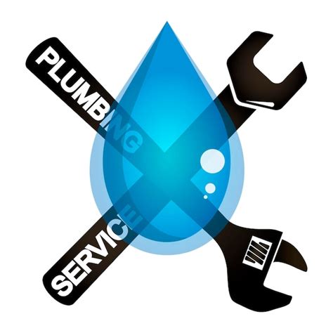 Premium Vector Drop Of Water And Plumbing Wrenches Design For