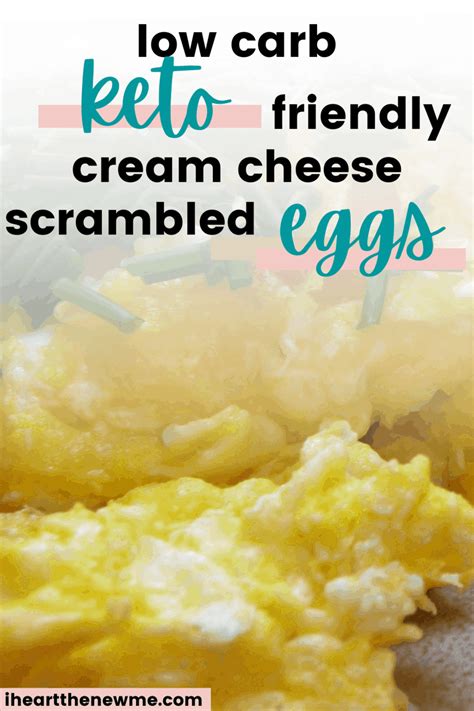 Cream Cheese Scrambled Eggs Keto Approved I Heart The New Me