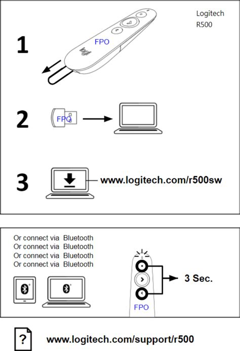Logitech Far East RR0013 Wireless Presenter User Manual R R0013 QSG