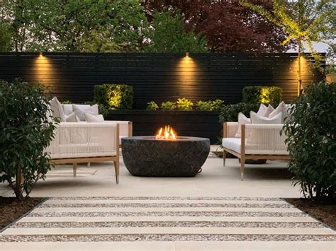 Town Garden Fire Pit Backyard Backyard Patio Courtyard Garden