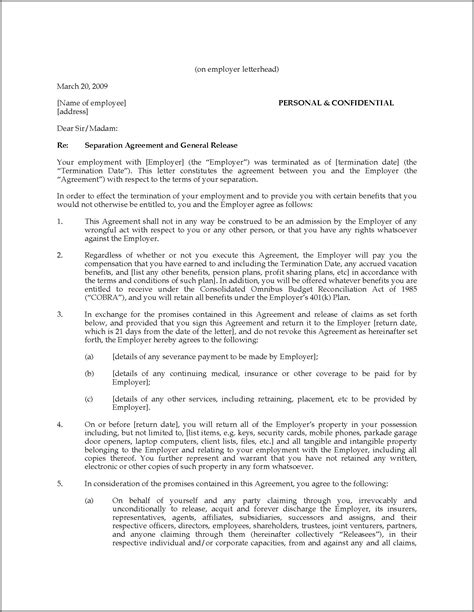 When the decision is made that a company and an employee must go separate ways, then a separation agreement is advisable. Employment Separation Agreement Template Nc - Template 1 : Resume Examples #WjYD65P2KB