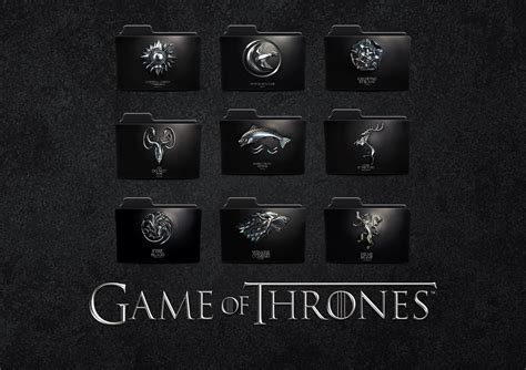 Game Of Thrones House Sigil And Words Folder Icons By Katsy0 On Deviantart