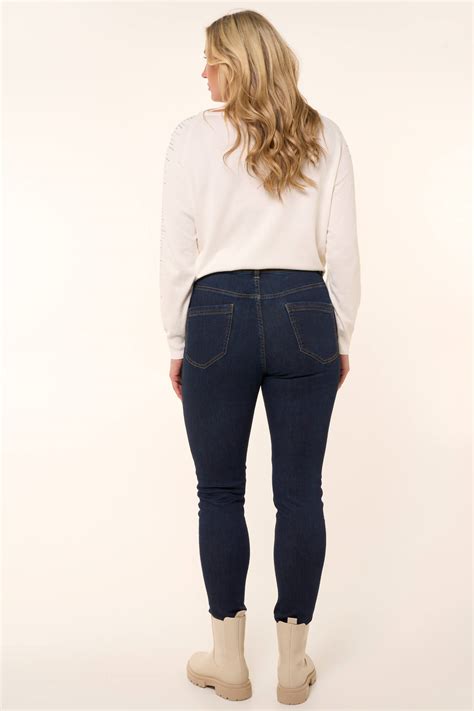 dames skinny leg high waist jeans cherry zwart bij ms mode®