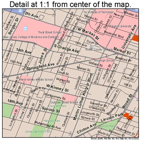 28 Newark New Jersey Map Maps Database Source
