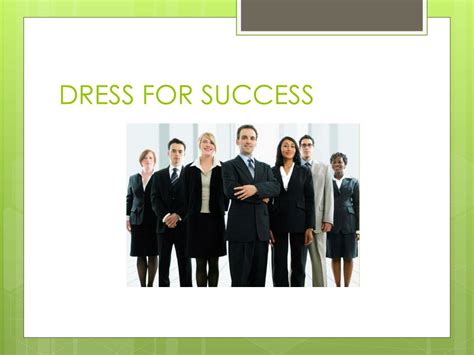 Ppt Dress For Success Powerpoint Presentation Free Download Id2184861