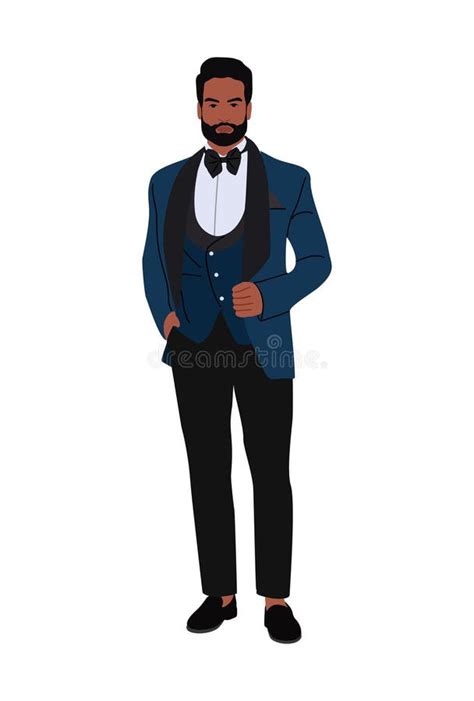 Man Wear Suit Tuxedo Cartoon Stock Illustrations 465 Man Wear Suit