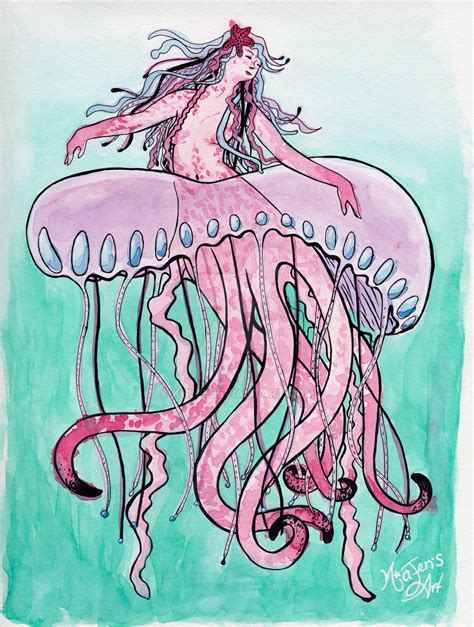 Jellyfish Mermaid By Khlei On Deviantart
