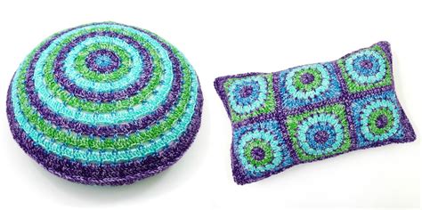 Free Crochet Patterns Circles And Squares Cushion Covers