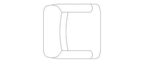 Small Cute Chair Top View Elevation Block Details Dwg File Cadbull