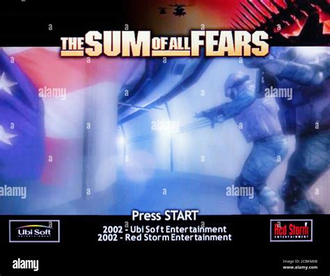 The Sum Of All Fears Nintendo Gamecube Videogame Editorial Use Only Stock Photo Alamy