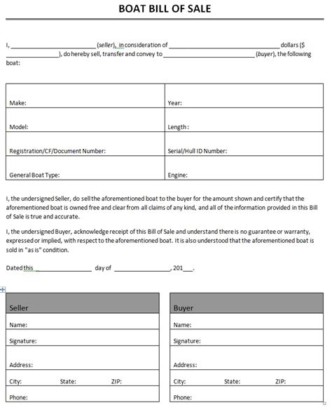 Bill Of Sale Templates Microsoft And Open Office Templates