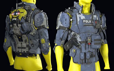 Futuristic Tactical Body Armor