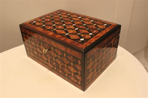 Big Handmade Wooden Jewelry Box Inlaid With Etsy