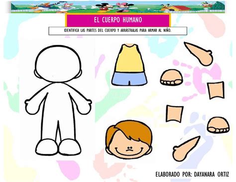 Juegos interactivos preescolar / juegos interactivos principios de conteo jardin de infancia aprendizaje : Ejercicio interactivo de Mi cuerpo