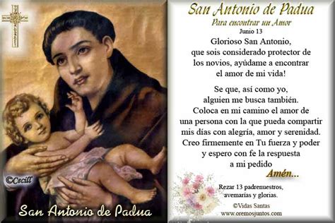 Santoral Cat Lico Oraciones A San Antonio De Padua