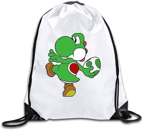 Backpacks Premium Drawstring Bags Gym Bag Yoshi With Dinosaur Egg