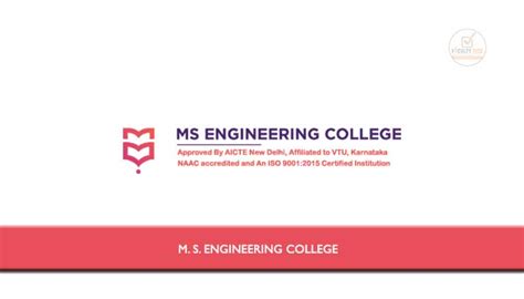 M S Engineering College Applications Are Invited From Eligible