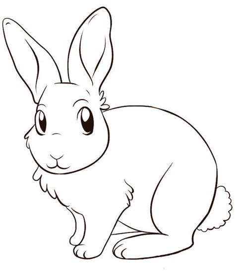 Free Coloring Page Of A Bunny Rabbit