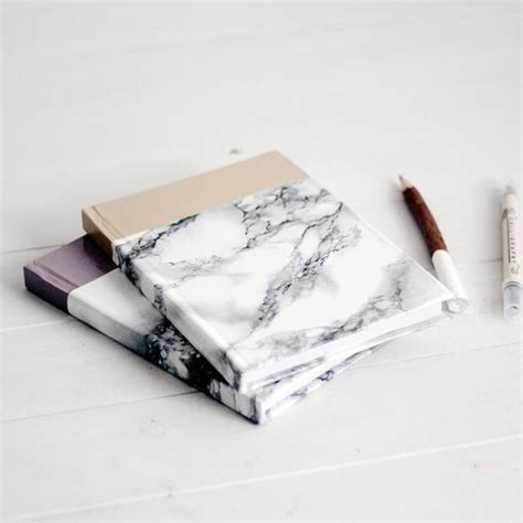 Take Note With This Stylish Diy Marbled Notebook Brit Co