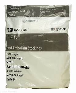 T E D Anti Embolism Ted Thigh Length Medium Short Size D