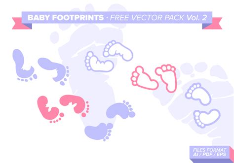 Baby Footprints Free Vector Pack Vol 2 Download Free Vector Art