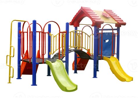 Colorful Playground For Children On Transparent Background Png File