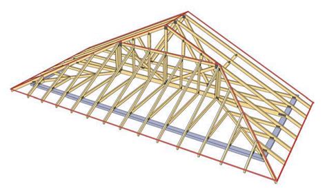 Perhaps one of the biggest a gable roof is placed at the top of a hip roof for more space and enhanced aesthetic appeal. 3D Truss Models • sketchUcation • 36