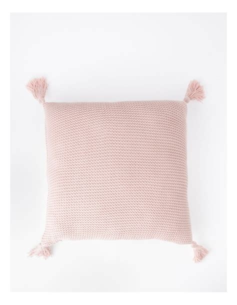 Vue Melaky Tassel Cushion In Pink Sand: 50 X 50cm | MYER