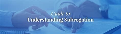 Parties to the contract avoid litigation, and the insurance company bears. Guide To Understanding Subrogration | Healthcare ...