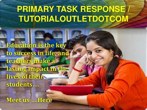 Ppt Primary Task Response Tutorialoutletdotcom Powerpoint