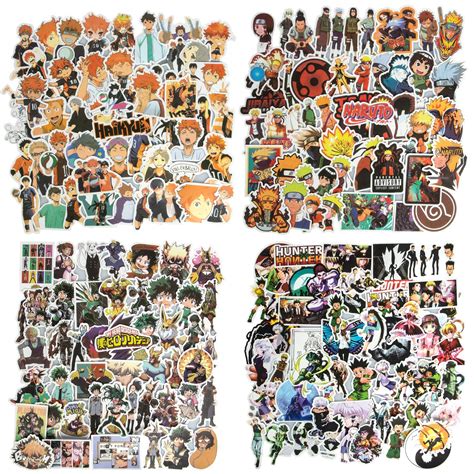 Buy Mixed Anime Stickers 200pcs Waterproof Hunter X Hunter Stickers