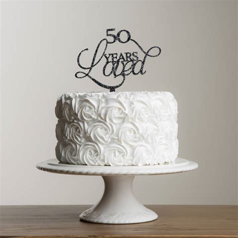 Years Loved Acrylic Party Cake Topper By Funky Laser