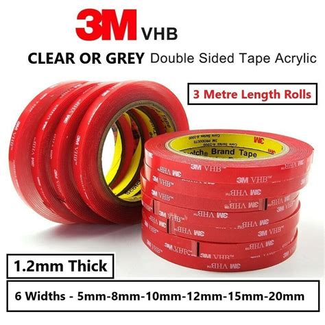 3m Vhb Double Sided Tape Rolls