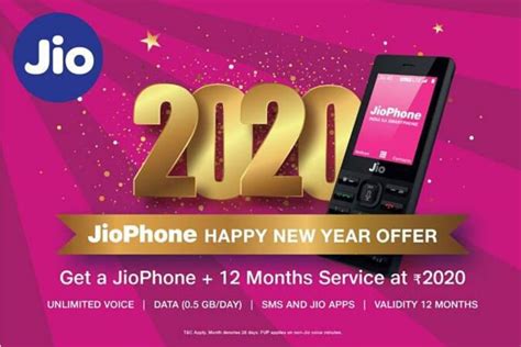 Jio has now announced its jio phone 2021 offer for new users providing up to 2 years of unlimited service with a new jio phone device for rs 1,999. Jio 2020 Happy New Year Offer Announced: Offers Free Jio ...