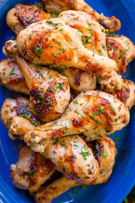 Toss together chicken legs and olive oil in a large bowl. Baked Chicken Legs with Garlic and Dijon - SFHpurple ...