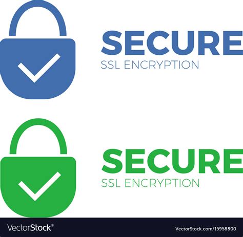 Secure Payment Icon Ssl Encryption Transaction Vector Image