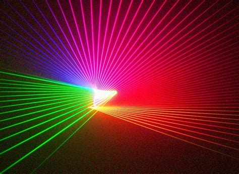 Rainbow Laser Show Rave Graphy Rays Rainbow Abstract Laser Show