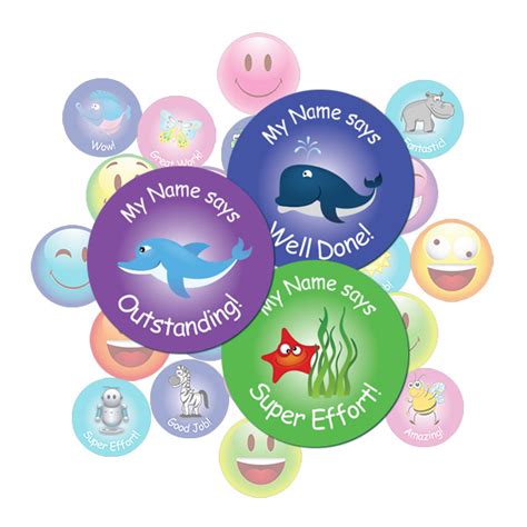 Teacher Stickers T Pack Sea Animal Theme Teacher Stickers