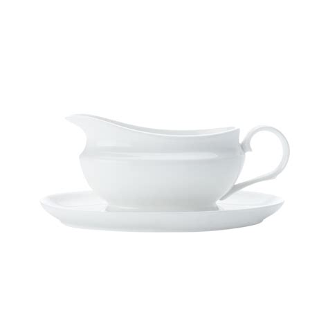 Mw White Basics Gravy Boat And Saucer 550ml T Boxed Maxwell And Williams