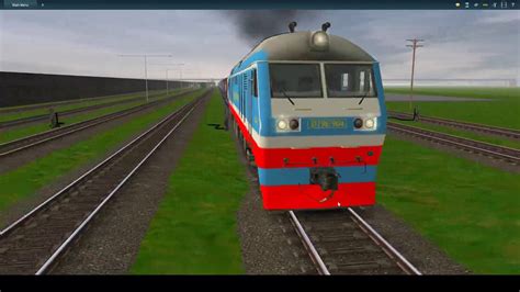 trainz a new era d20e 001 kéo hh7 d19e 904 kéo hh10t rời ga Đồng hới youtube