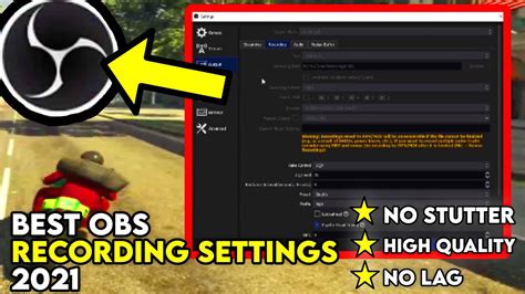 Best OBS Recording Settings 2021 2022 1080P 60FPS NO LAG OBS