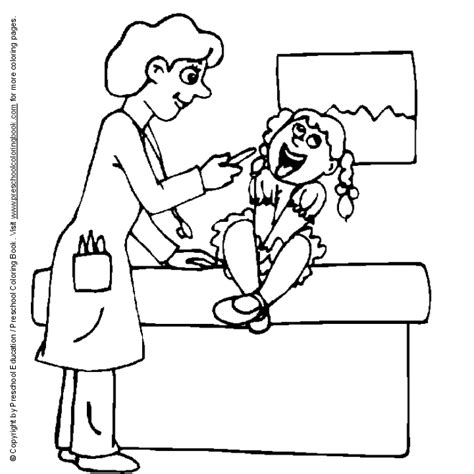 Eye Doctor Coloring Page