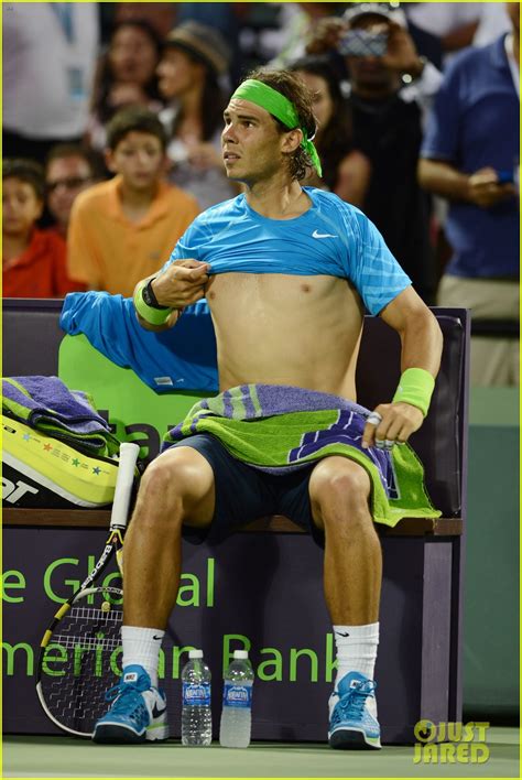 Rafael Nadal Shirtless At The Sony Ericsson Open Photo 2642634