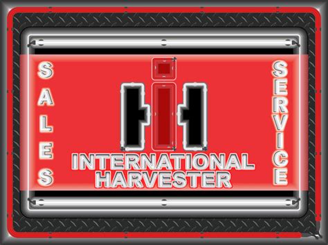 International Harvester Sales Service Dealer Logo Neon Effect Sign Pri